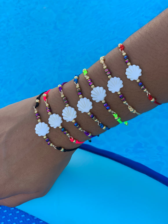 Pulsera Ostra Nácar Alambrada