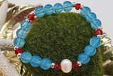 Pulsera 1 Perla Cristal Redondo