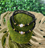 Pulsera una Perla Cristales en Doradas