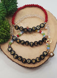 Pulsera Elástica de Frases Doradas